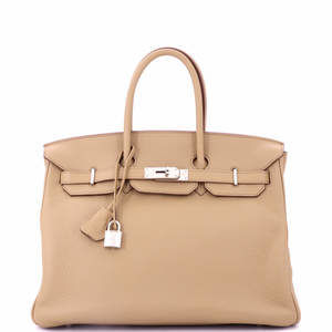 Hermes Birkin 35 Light Togo with Palladium Hardware